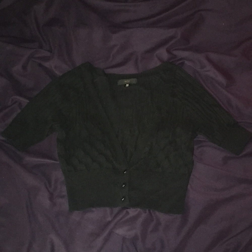 Mossimo Crochet Cropped Cardigan